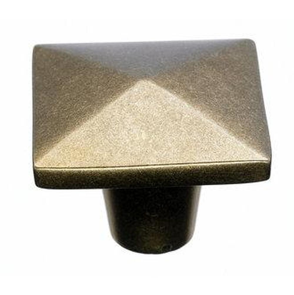 Top Knobs M1521 Aspen Square Knob 1 1/2" - Light Bronze