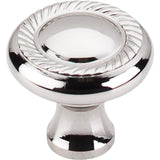 Top Knobs M1585 Swirl Cut Knob 1 1/4" - Polished Nickel