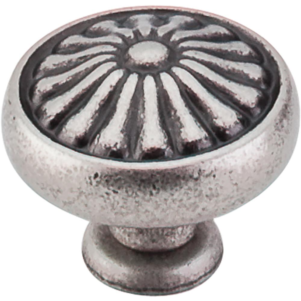 Top Knobs M1598 Flower Knob 1 1/4" - Pewter Antique