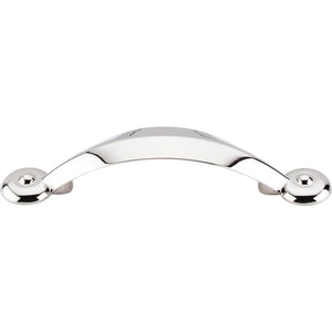 Top Knobs M1726 Angle Pull 3" - Polished Nickel
