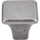 Top Knobs M1809 Square Knob 1 1/4" - Cast Iron