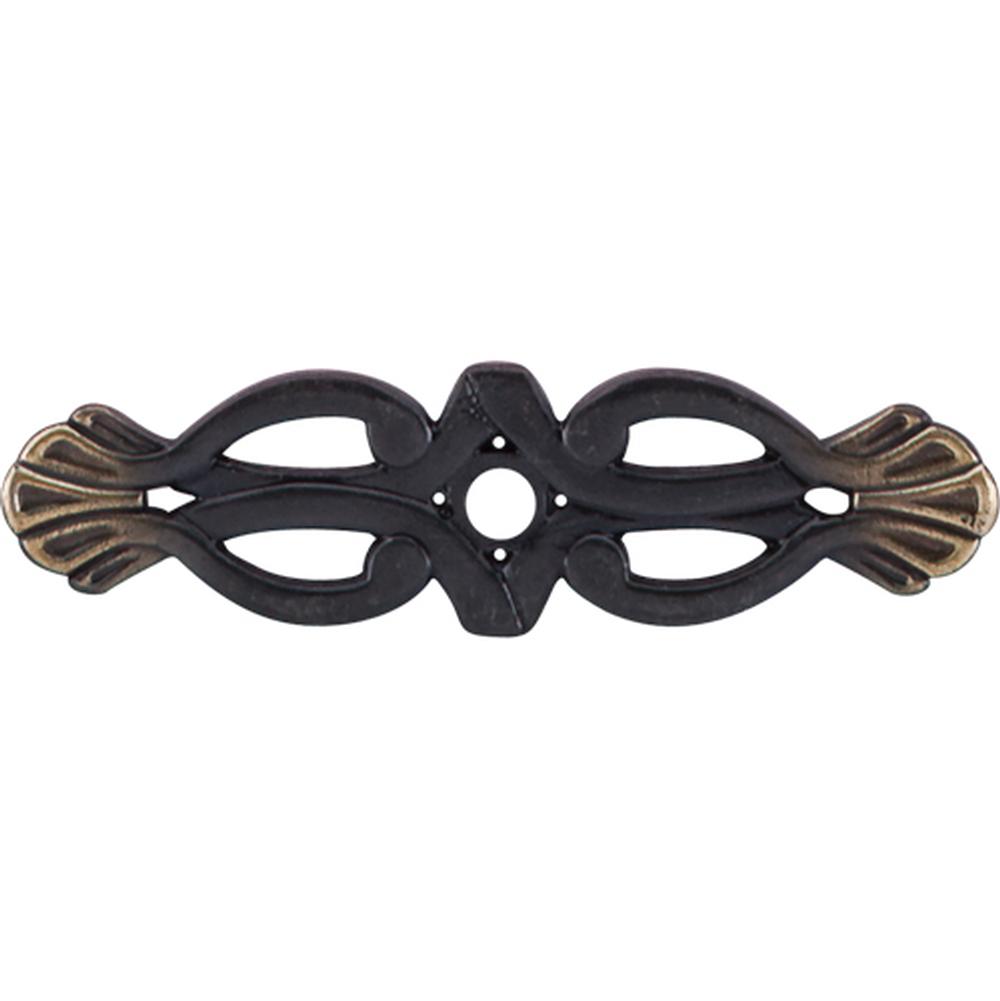 Top Knobs M181 Newton Backplate 3 3/16" - Dark Antique Brass