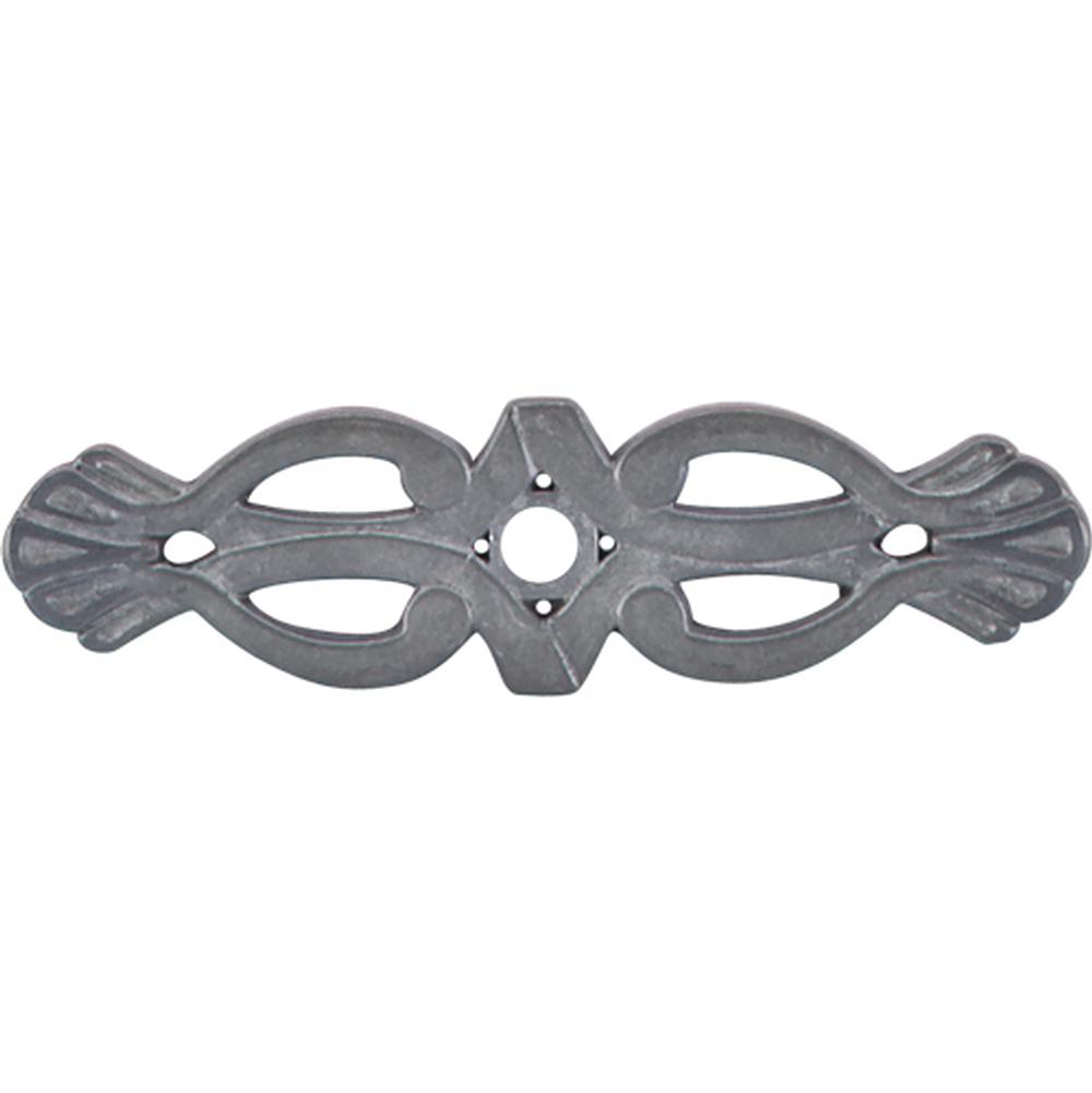 Top Knobs M182 Newton Backplate 3 3/16" - Pewter Light