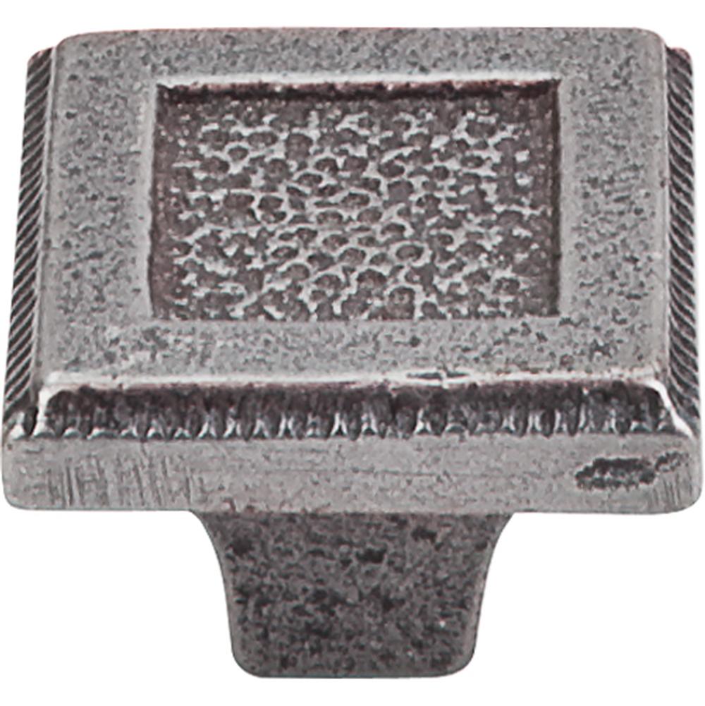 Top Knobs M1820 Square Inset Knob 1 5/16" - Cast Iron