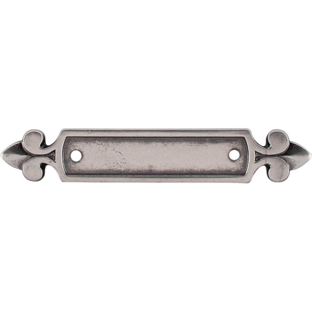 Top Knobs M193 Dover Backplate 2 1/2" - Pewter Antique