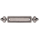 Top Knobs M193 Dover Backplate 2 1/2" - Pewter Antique