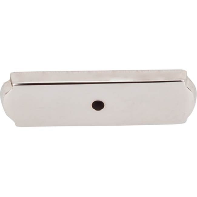 Top Knobs M2008 Aspen II Rectangle Backplate 2 1/2 Inch - Polished Nickel