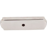 Top Knobs M2008 Aspen II Rectangle Backplate 2 1/2 Inch - Polished Nickel