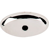 Top Knobs M2011 Aspen II Oval Backplate 1 1/2 Inch - Polished Nickel