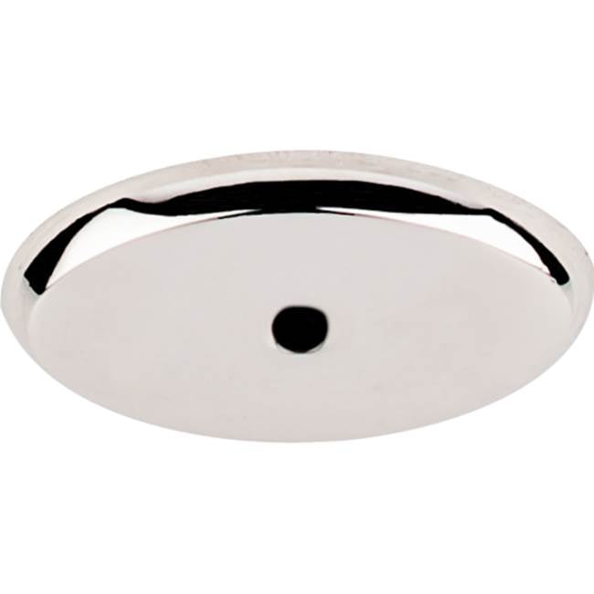 Top Knobs M2014 Aspen II Oval Backplate 1 3/4 Inch - Polished Nickel