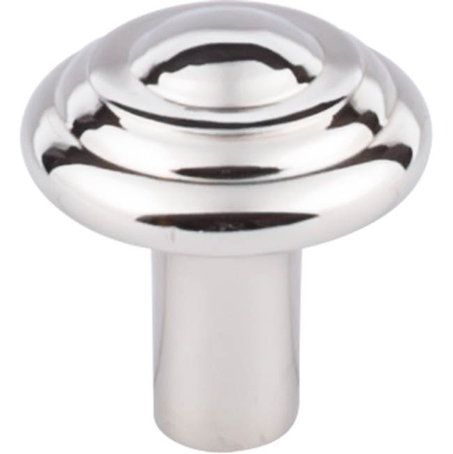 Top Knobs M2037 Aspen II Button Knob 1 3/4 Inch - Polished Nickel