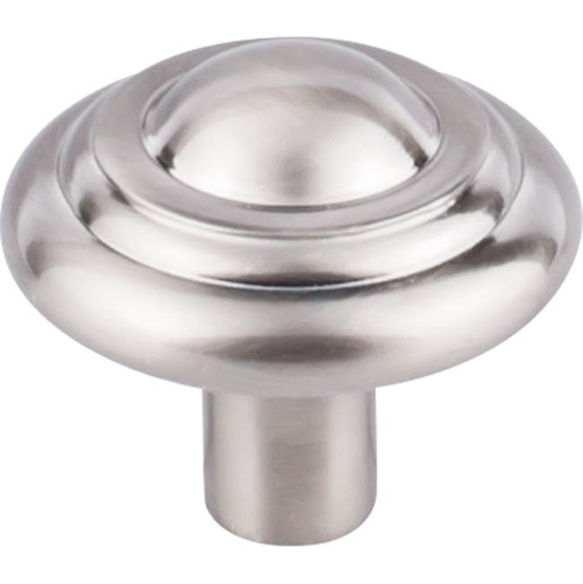 Top Knobs M2032 Aspen II Button Knob 1 1/4 Inch - Brushed Satin Nickel