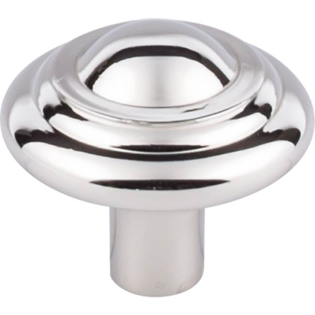 Top Knobs M2032 Aspen II Button Knob 1 1/4 Inch - Polished Nickel