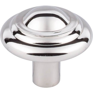 Top Knobs M2032 Aspen II Button Knob 1 1/4 Inch - Polished Nickel