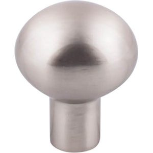 Top Knobs M2065 Aspen II Small Egg Knob 1 3/16 Inch - Brushed Satin Nickel