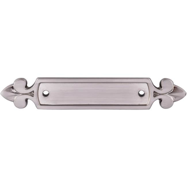 Top Knobs M2127 Dover Backplate 2 1/2 Inch (c-c) - Brushed Satin Nickel