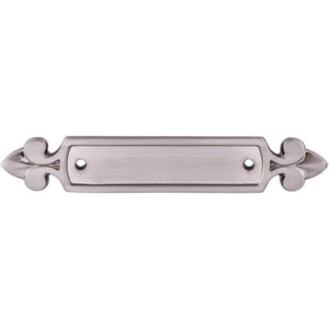 Top Knobs M2127 Dover Backplate 2 1/2 Inch (c-c) - Brushed Satin Nickel