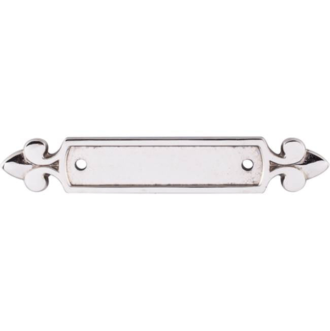 Top Knobs M2127 Dover Backplate 2 1/2 Inch (c-c) - Polished Nickel