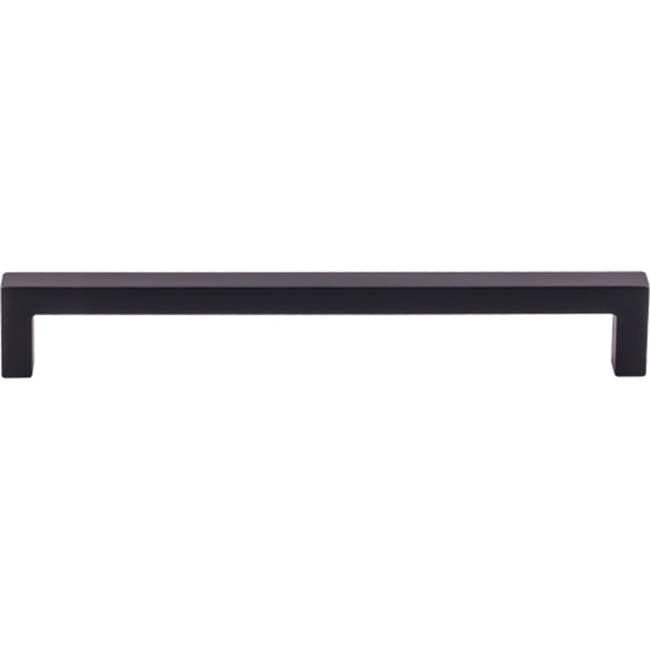 Top Knobs M2137 Square Bar Pull 7 9/16 Inch (c-c) - Flat Black
