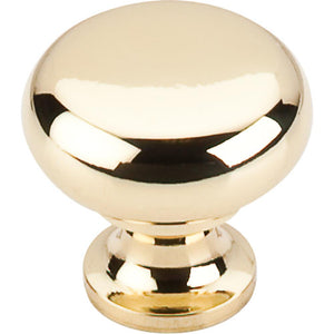 Top Knobs M269 Flat Faced Knob 1 1/4" - Polished Brass