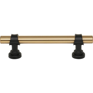 Top Knobs M2831 Bit Pull 3 3/4 Inch - Honey Bronze and Flat Black