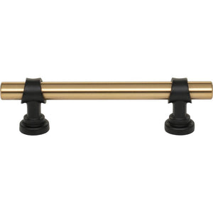 Top Knobs M2831 Bit Pull 3 3/4 Inch - Honey Bronze and Flat Black