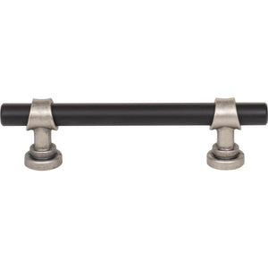 Top Knobs M2831 Bit Pull 3 3/4 Inch - Flat Black and Pewter Antique