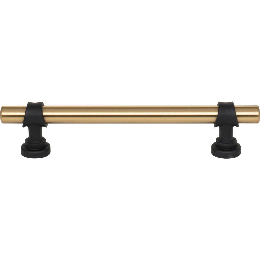 Top Knobs M2708 Bit Pull 5 1/16 Inch (c-c) - Honey Bronze and Flat Black