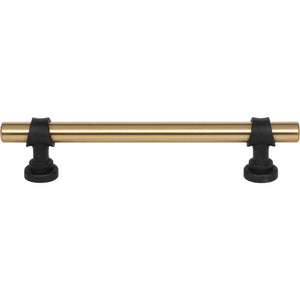 Top Knobs M2708 Bit Pull 5 1/16 Inch (c-c) - Honey Bronze and Flat Black
