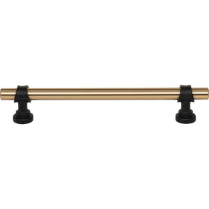 Top Knobs M2720 Bit Pull 6 5/16 Inch (c-c) - Honey Bronze and Flat Black