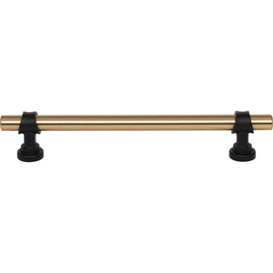 Top Knobs M2720 Bit Pull 6 5/16 Inch (c-c) - Honey Bronze and Flat Black