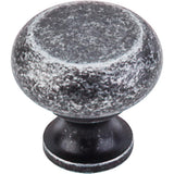 Top Knobs M273 Flat Faced Knob 1 1/4" - Black Iron