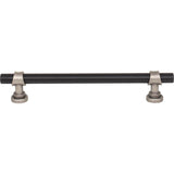 Top Knobs M2720 Bit Pull 6 5/16 Inch (c-c) - Flat Black and Pewter Antique