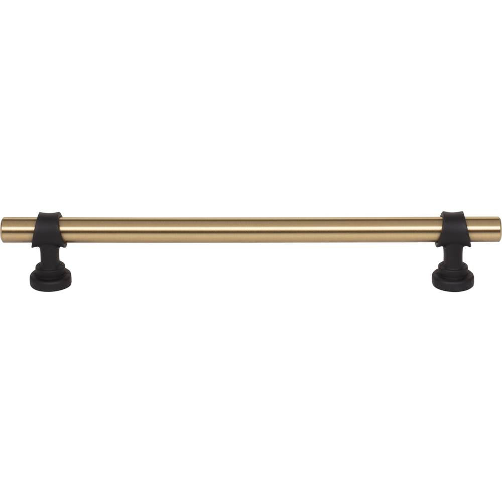Top Knobs M2732 Bit Pull 7 9/16 Inch (c-c) - Honey Bronze and Flat Black