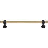 Top Knobs M2732 Bit Pull 7 9/16 Inch (c-c) - Honey Bronze and Flat Black