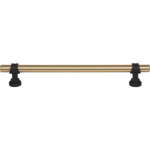 Top Knobs M2732 Bit Pull 7 9/16 Inch (c-c) - Honey Bronze and Flat Black