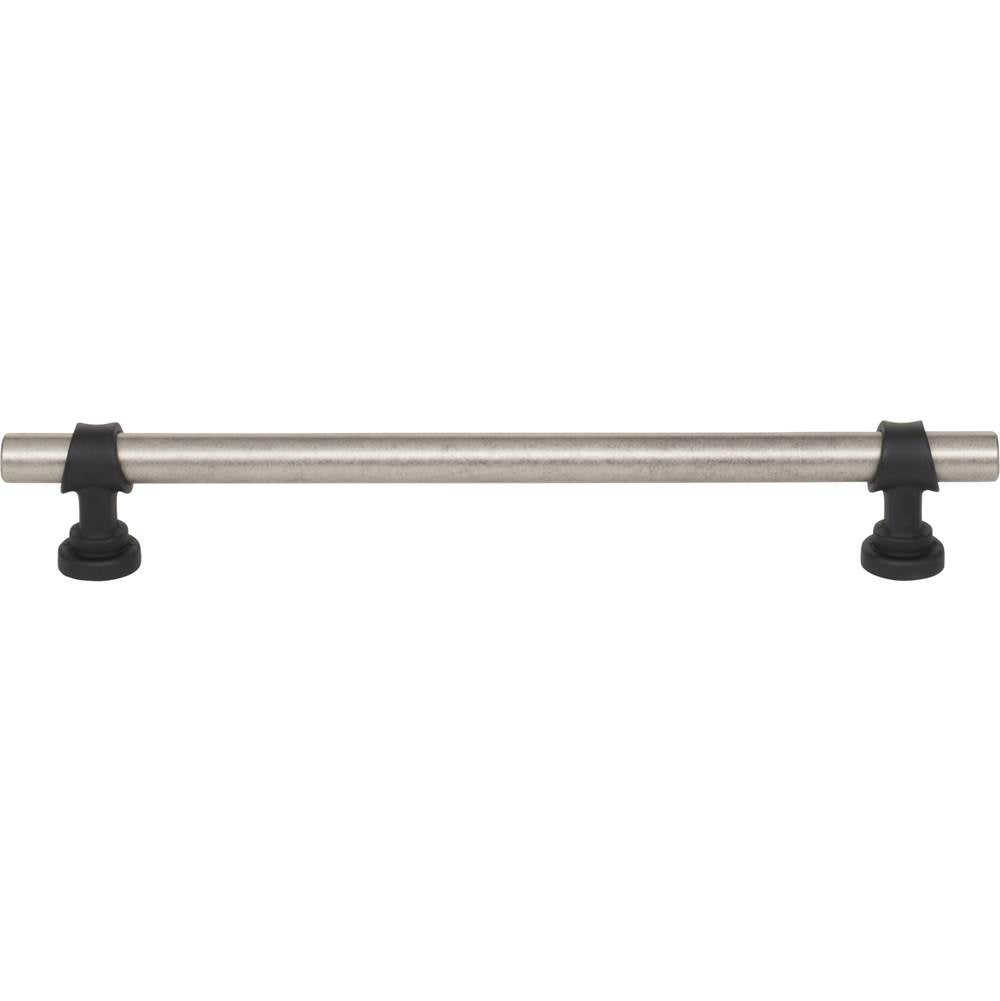 Top Knobs M2732 Bit Pull 7 9/16 Inch (c-c) - Pewter Antique and Flat Black