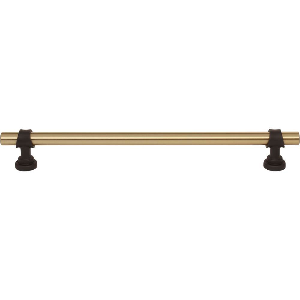 Top Knobs M2744 Bit Pull 8 13/16 Inch (c-c) - Honey Bronze and Flat Black