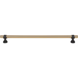 Top Knobs M2756 Bit Pull 12 Inch (c-c) - Honey Bronze and Flat Black