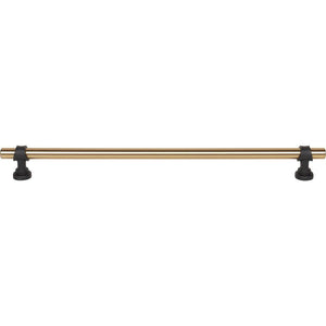 Top Knobs M2756 Bit Pull 12 Inch (c-c) - Honey Bronze and Flat Black