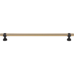 Top Knobs M2756 Bit Pull 12 Inch (c-c) - Honey Bronze and Flat Black