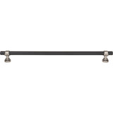 Top Knobs M2756 Bit Pull 12 Inch (c-c) - Flat Black and Pewter Antique