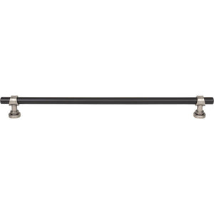 Top Knobs M2756 Bit Pull 12 Inch (c-c) - Flat Black and Pewter Antique