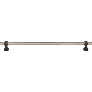 Top Knobs M2756 Bit Pull 12 Inch (c-c) - Pewter Antique and Flat Black