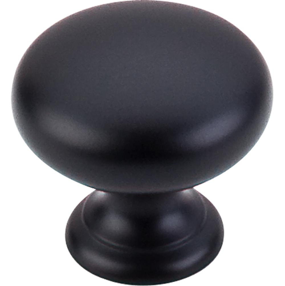 Top Knobs M285 Mushroom Knob 1 1/4" - Flat Black