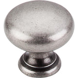 Top Knobs M286 Mushroom Knob 1 1/4" - Pewter Antique