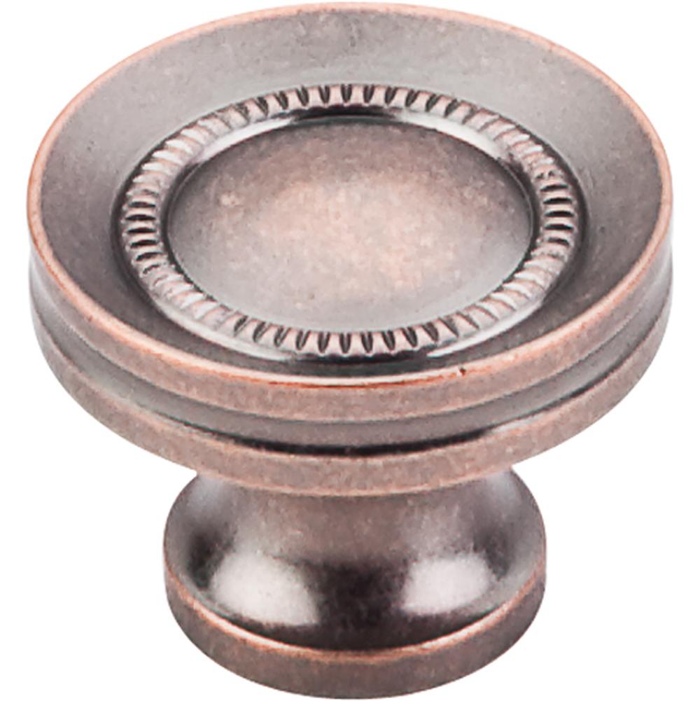 Top Knobs M297 Button Faced Knob 1 1/4" - Antique Copper