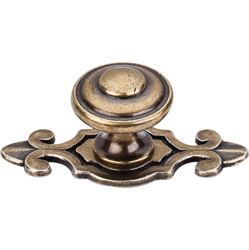 Top Knobs M31 Canterbury Knob 1 1/4" w/Backplate - German Bronze