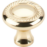 Top Knobs M324 Swirl Cut Knob 1 1/4" - Polished Brass