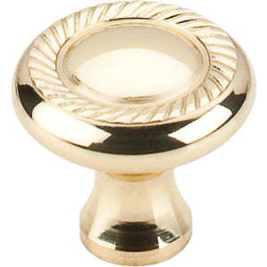 Top Knobs M324 Swirl Cut Knob 1 1/4" - Polished Brass